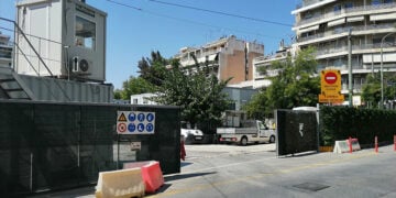 Εργοτάξιο για το μετρό στην Κυψέλη. Τρίτη 25 Αυγούστου 2026 (φωτ.: EUROKINISSI / Σωτήρης Δημητρόπουλος)