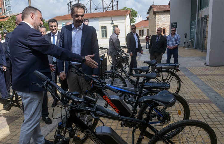 Ο Κυριάκος Μητσοτάκης σε εκδήλωση στην Τεχνόπολη στο Γκάζι,
για την προώθηση της ηλεκτροκίνησης στην Ελλάδα. Παρασκευή 5 Ιουνίου 2020 (φωτ.: EUROKINISSI / Τατιάνα Μπόλαρη)