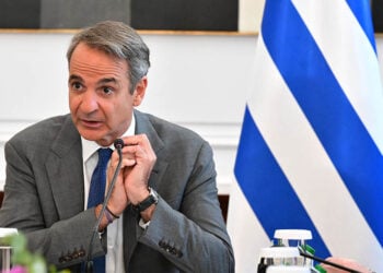 Ο Κυριάκος Μητσοτάκης στη συνεδρίαση του Υπουργικού Συμβουλίου στο Μέγαρο Μαξίμου. Πέμπτη 30 Ιουλίου 2026 (φωτ.: EUROKINISSI / Τατιάνα Μπόλαρη)