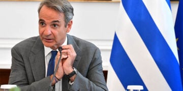 Ο Κυριάκος Μητσοτάκης στη συνεδρίαση του Υπουργικού Συμβουλίου στο Μέγαρο Μαξίμου.   Πέμπτη 30 Ιουλίου 2026 (φωτ.: EUROKINISSI / Τατιάνα Μπόλαρη)