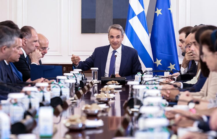 Συνεδρίαση του υπουργικού συμβουλίου υπό τον Κυριάκο Μητσοτάκη, Δευτέρα 24 Αυγούστου 2026 (φωτ.: EUROKINISSI / Γιάννης Παναγόπουλος)
