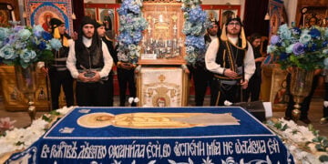 Στην Παναγία Σουμελά Αχαρνών, για την Κοίμηση της Θεοτόκου με το Ιουλιανό ημερολόγιο (φωτ.: Facebook / Σπύρος Βρεττός)