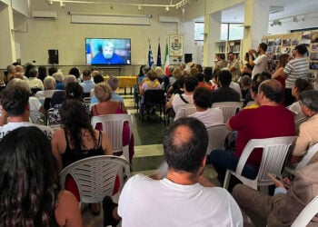 Προβολή του ιστορικού ντοκιμαντέρ «Polemónta» στην Μπόβα Μαρίνα, 51 χρόνια μετά τη δημιουργία του (φωτ.: Facebook / Centro Ellinomatheia RC)