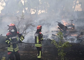 Για 5η ημέρα συνεχίζεται η μάχη με τη μεγάλη πυρκαγιά που ξεκίνησε από τη Βοιωτία και επεκτάθηκε στην Αττική. Τρίτη 4 Αυγούστου 2026  (φωτ.: EUROKINISSI / Μιχάλης Καραγιάννης)