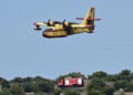Άσκηση για την αντιμετώπιση δασικής πυρκαγιάς μεγάλης έκτασης στο Δήμο Λαυρεωτικής, Πέμπτη 22 Μαΐου 2025 (φωτ.: EUROKINISSI / Μιχάλης Καραγιάννης)