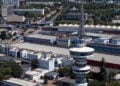 Εναέρια λήψη των εγκαταστάσεων της ΔΕΘ ενόψει της 90ής Διεθνούς Έκθεσης Θεσσαλονίκης, Πέμπτη 13 Αυγούστου 2026 (φωτ.: ΑΠΕ-ΜΠΕ / Γιάννης Παπανίκος)