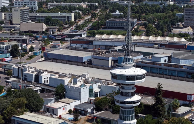 Εναέρια λήψη των εγκαταστάσεων της ΔΕΘ ενόψει της 90ής Διεθνούς Έκθεσης Θεσσαλονίκης, Πέμπτη 13 Αυγούστου 2026 (φωτ.: ΑΠΕ-ΜΠΕ / Γιάννης Παπανίκος)