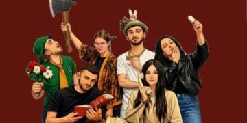 Τμήμα της αφίσας της ποντιακής παράστασης