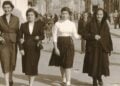 Οικογενειακή φωτογραφία της Δέσποινας Μουστάνη με την κόρη της Βικτώρια, τη νύφη της Κωνσταντία (σύζυγο του Γιώργου) και την εγγονή της Ελευθερία στη Θεσσαλονίκη, γύρω στο 1964 (πηγή: 100sources.gr)