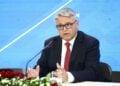 Ο πρόεδρος της ΝΙΚΗΣ Δημήτρης Νατσιός, στο Συνεδριακό Κέντρο «Νικόλαος Γερμανός», στο πλαίσιο της 90ής ΔΕΘ (φωτ.: Βασίλης Βερβερίδης/ MOTION TEAM)