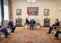 Εικόνα από τη συνάντηση του Αιγύπτιου προέδρου με τον διευθυντή της CIA (φωτ.: presidency.eg)