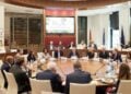 Ο Κυριάκος Μητσοτάκης συμμετείχε σε κλειστή συζήτηση στρογγυλής τραπέζης που διοργάνωσε η General Catalyst, με τη συμμετοχή επενδυτών, ιδρυτών ταχέως αναπτυσσόμενων εταιρειών τεχνολογίας και ανώτατων στελεχών από το οικοσύστημα καινοτομίας της Silicon Valley, στο Ινστιτούτο Hoover στο Σαν Φρανσίσκο, στις ΗΠΑ,(φωτ.: Δημήτρης Παπαμήτσος/ Γρ. Τύπου Πρωθυπουργού/ EUROKINISSI)