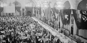 Δείπνο της εκστρατείας «Golden Rule» στο Willard Hotel της Ουάσινγκτον, 24 Οκτωβρίου 1924 (φωτ.:
Library of Congress / National Photo Company Collection)