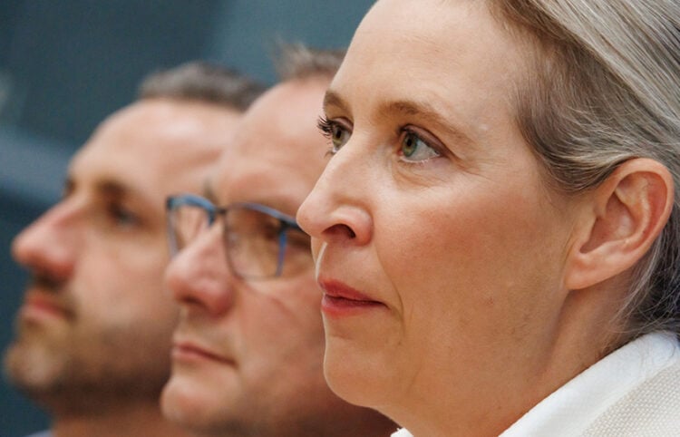 Τα στελέχη της AfD σε συνέντευξη Τύπου (φωτ.: EPA / Clemens Bilan)