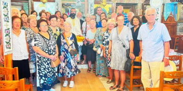 Εκπλήρωση ετήσιου τάματος των Μηχανιωτών πιστών προς την Παναγία τη Μηχανιώτισσα στα Λουτρά Αιδηψού. Σάββατο 5 Σεπτεμβρίου 2026 (φωτ.: Facebook / Ιερός Ναός Αγίου Παντελεήμονος Λ. Αιδηψού)