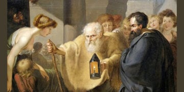 Ο Διογένης με το φανάρι – Έργο που αποδίδεται στον Johann Heinrich Wilhelm Tischbein (πηγή: commons.wikimedia.org)