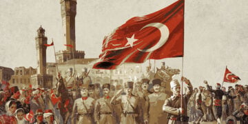 Τμήμα του εικαστικού που χρησιμοποιεί ο Ερντογάν στην ανάρτησή του (πηγή: x.com)