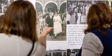 Στιγμιότυπο από τα εγκαίνια της έκθεσης «Ευαγγελίστρια Νέας Ιωνίας Βόλου: Ένας αιώνας ιστορίας, πίστης και προσφοράς». Κυριακή 27 Σεπτεμβρίου 2026 (φωτ.: Flickr / Μητρόπολη Δημητριάδος)
