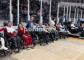 Φιλοξενούμενοι της Εταιρείας Σπαστικών Βορείου Ελλάδος και οι φροντιστές τους στο PAOK Sports Arena της Θεσσαλονίκης. Σάββατο 26 Σεπτεμβρίου 2026 (φωτ.: Βασίλης Καρυοφυλλίδης)