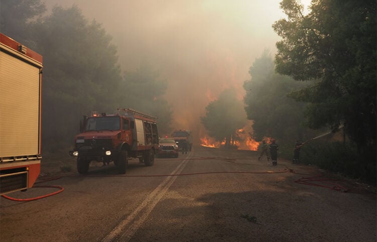 Φωτιά στη Μακρυκάπα Ευβοίας, Δευτέρα 7 Σεπτεμβρίου 2026 (φωτ.: EUROKINISSI / Θοδωρής Νικολάου)