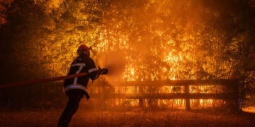 Από τις πρώτες μέρες της μεγάλης φωτιάς (φωτ.: EPA / Damien Rembert)