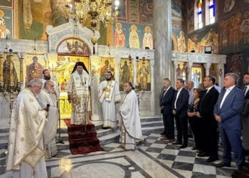 Στιγμιότυπο από το ναό του Αγίου Γεωργίου Νέας Ιωνίας, την Κυριακή 6 Σεπτεμβρίου 2026 (φωτ.: Ιερά Μητρόπολις Νέας Ιωνίας, Φιλαδελφείας, Ηρακλείου και Χαλκηδόνος)
