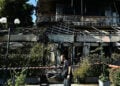 Η καμένη καφετέρια επί της οδού Κασταμονής, στη Νέα Ιωνία. Δευτέρα 28 Σεπτεμβρίου 2026 (φωτ.: EUROKINISSI / Μιχάλης Καραγιάννης)