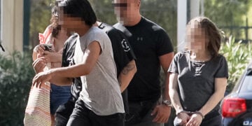 Στα δικαστήρια της πρώην Σχολής Ευελπίδων οι δύο από τους κατηγορουμένους για την υπόθεση του νεκρού βρέφους στην Κυψέλη. Τετάρτη 2 Σεπτεμβρίου 2026  (φωτ.: EUROKINISSI / Δανάη Δαυλοπούλου)