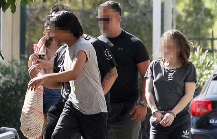 Στα δικαστήρια της πρώην Σχολής Ευελπίδων οι δύο από τους κατηγορουμένους για την υπόθεση του νεκρού βρέφους στην Κυψέλη. Τετάρτη 2 Σεπτεμβρίου 2026 (φωτ.: EUROKINISSI / Δανάη Δαυλοπούλου)
