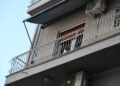 Το μπαλκόνι του διαμερίσματος στην οδό Θάσου στην Κυψέλη. Δευτέρα 31 Αυγούστου 2026 (φωτ.: EUROKINISSI / Γιάννης Παναγόπουλος)