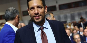 Ο Κωνσταντίνος Κυρανάκης στο Βελλίδειο, για την ομιλία του πρωθυπουργού
στα εγκαίνια της 90ής ΔΕΘ. Σάββατο 5 Σεπτεμβρίου 2026 (φωτ.: EUROKINISSI / Ραφαήλ Γεωργιάδης)