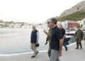 Εικόνα από την επίσκεψη του Κυριάκου Μητσοτάκη στο Καστελλόριζο (φωτ.: Γρ.Τύπου Πρωθυπουργού/ Δημήτρης Παπαμήτσος/ EUROKINISSI)
