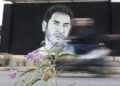 Γκράφιτι του Γιώργου Μαζωνάκη σε τοίχο στην ανατολική Θεσσαλονίκη, από τον street artist Hayate (φωτ.: EUROKINISSI / Ραφαήλ Γεωργιάδης)
