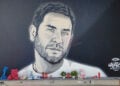 Γκράφιτι με τη μορφή του Γιώργου Μαζωνάκη στη Θεσσαλονίκη (φωτ.: EUROKINISSI / Λία Φωκά)