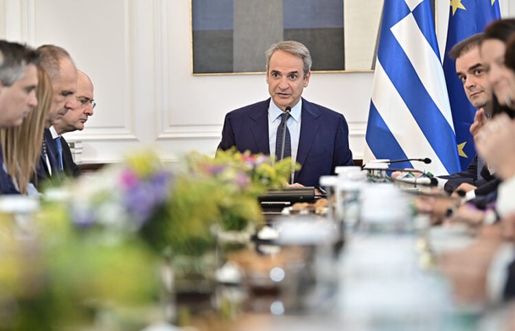 Από τη συνεδρίαση του υπουργικού συμβουλίου (φωτ.: EUROKINISSI / Μιχάλης Καραγιάννης)