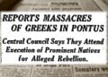 «The New York Times», 6 Νοεμβρίου 1921: δημοσίευμα για τις αναφορές σχετικά με τις σφαγές και τις εκτελέσεις Ελλήνων στον Πόντο (φωτ.: The New York Times, 6 Νοεμβρίου 1921, σελ. 22)