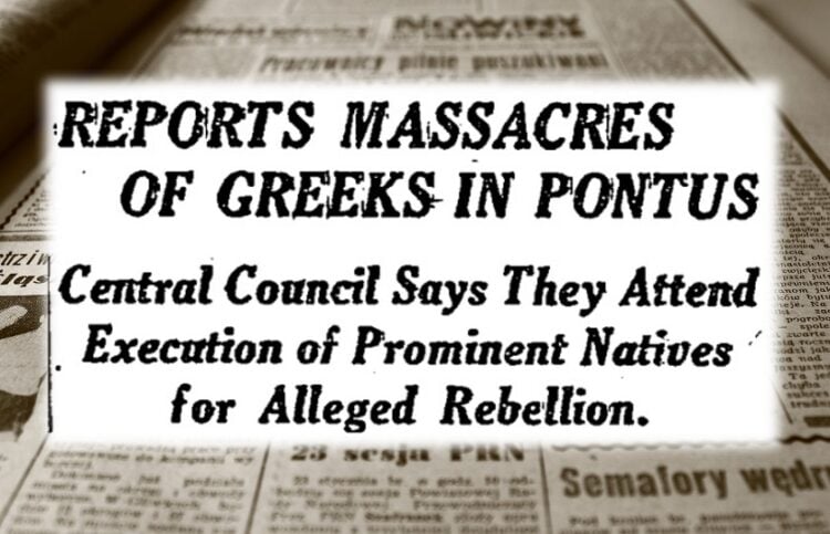 «The New York Times», 6 Νοεμβρίου 1921: δημοσίευμα για τις αναφορές σχετικά με τις σφαγές και τις εκτελέσεις Ελλήνων στον Πόντο (φωτ.: The New York Times, 6 Νοεμβρίου 1921, σελ. 22)
