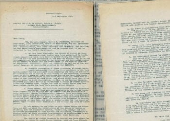 Υπόμνημα προς τον ναύαρχο Σερ Τζ. Μ. ντε Ρόμπεκ, 3 Σεπτεμβρίου 1920. Πηγή τεκμηρίου: Πολιτικό Αρχείο του Πόντου / Εύξεινος Λέσχη Θεσσαλονίκης / ΑΠΘ