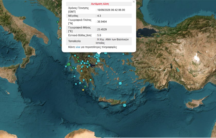 Από την αυτόματη λύση του Γεωδυναμικού Ινστιτούτου