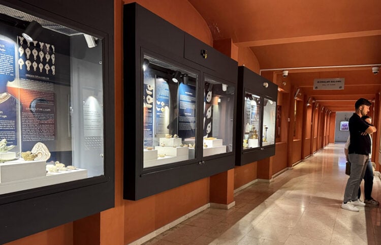 Άποψη της περιοδικής έκθεσης στο Αρχαιολογικό Μουσείο Σινώπης (φωτ.: Anadolu Ajansı)