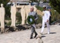 Ο Κωνσταντίνος Τασούλας καταθέτει στεφάνι για τα θύματα σε Βιάννο και Ιεράπετρα, 83 χρόνια μετά το ολοκαύτωμα και την καταστροφή των χωριών. Κυριακή 13 Σεπτεμβρίου 2026 (φωτ.: EUROKNISSI / Στέφανος Ραπάνης)