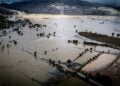 Εναέρια εικόνα της καταστροφής στο Οροπέδιο Λασιθίου μετά τις ισχυρές πλημμύρες (φωτ.: Αντώνης Ζουριδάκης/EUROKINISSI)