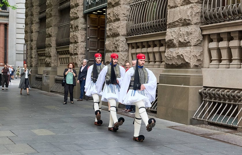Hellenic Presidentiual Guard (Evzones) Australia Copyright Bourdo Photography