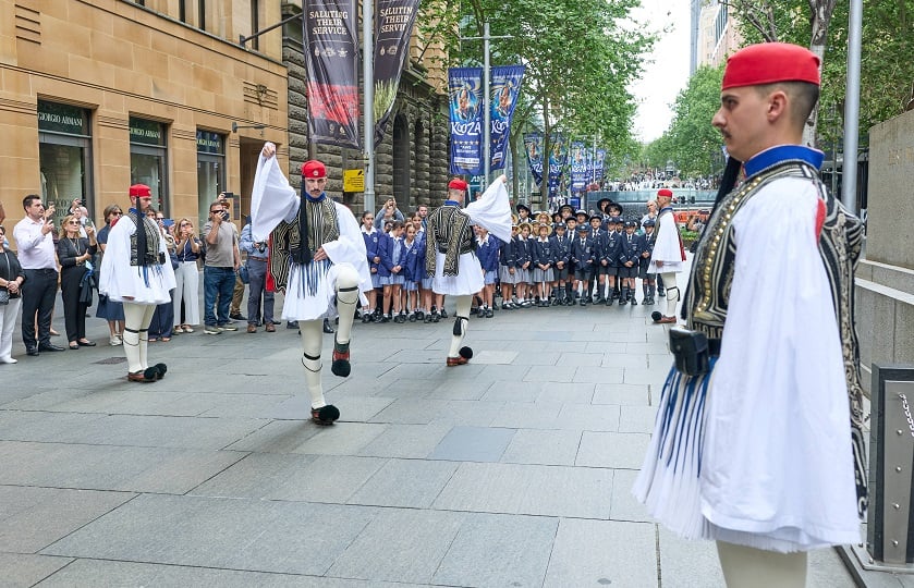 Hellenic Presidentiual Guard (Evzones) Australia Copyright Bourdo Photography