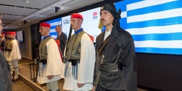 Hellenic Presidentiual Guard (Evzones) Australia Copyright Bourdo Photography