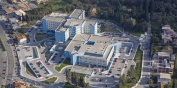 Το Γενικό Νοσοκομείο Κέρκυρας από ψηλά (φωτ.: gnkerkyras.gr/)