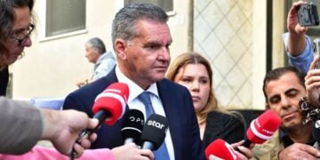 Ο Αναστάσιος Λυκούδης, συνήγορος του Γιώργου Μαζωνάκη (φωτ.: Τατιάνα Μπόλαρη/EUROKINISSI)