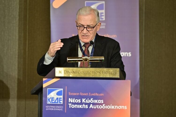 Ο Λάζαρος Κυρίζογλου σε παλαιότερη γενική συνέλευση της Κεντρικής Ένωσης Δήμων Ελλάδας (ΚΕΔΕ) (φωτ. αρχείου: Μιχάλης Καραγιάννης/EUROKINISSI)
