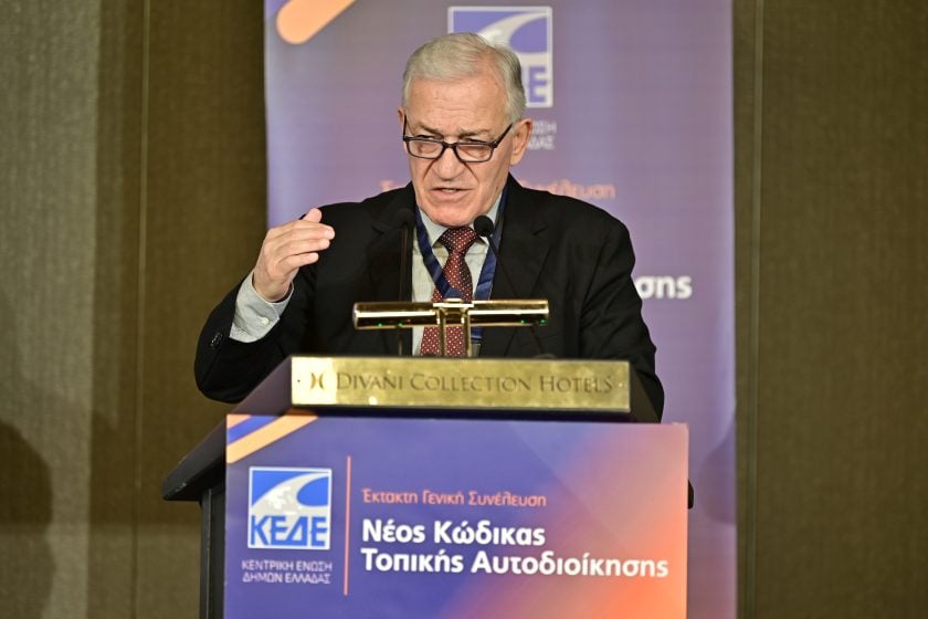 Ο Λάζαρος Κυρίζογλου σε παλαιότερη γενική συνέλευση της Κεντρικής Ένωσης Δήμων Ελλάδας (ΚΕΔΕ) (φωτ. αρχείου: Μιχάλης Καραγιάννης/EUROKINISSI)
