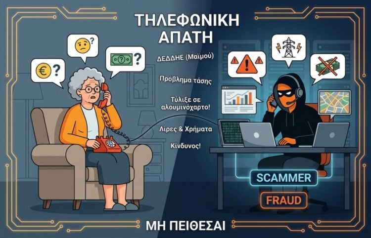 Αν και η εικόνα είναι δημιούργημα της Τεχνητής Νοημοσύνης, κάπως έτσι στήνεται η συγκεκριμένη απάτη. Προσοχή!